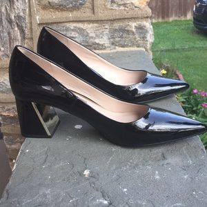 🦋 Zara Basic block heeled shoes size 40